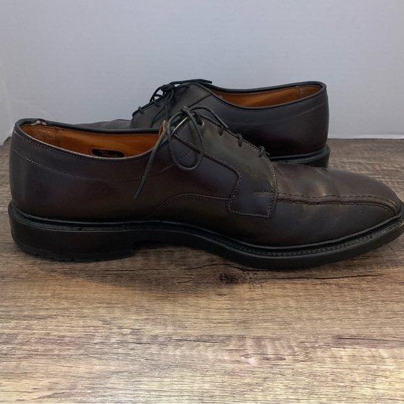 Allen Edmonds Mens Brown Hillcrest Lace Up Leather Oxfords main image 4
